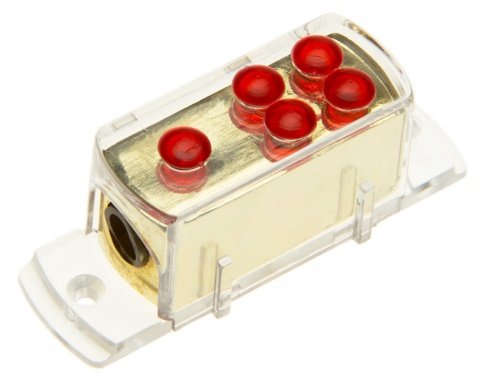 12V KFZ Strom Kabel Verteiler Block 1x 25mm² 4x 10mm² 1 zu 4 für Hifi Verstärker