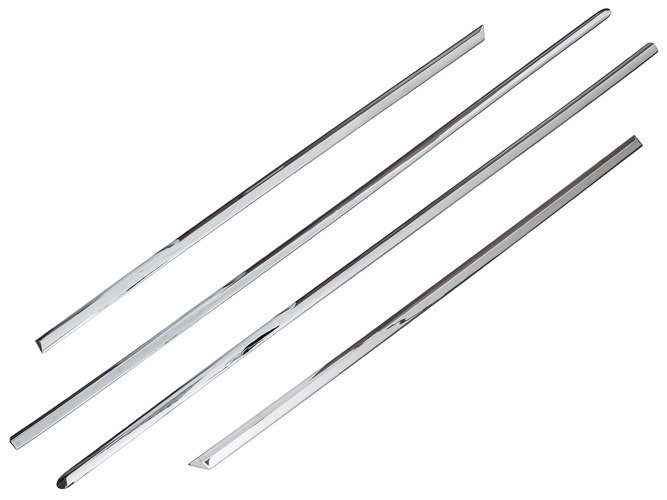 4x Zierleisten Türleisten Seitenleisten Chrom Streifen für VW Passat 3C B6 05-11