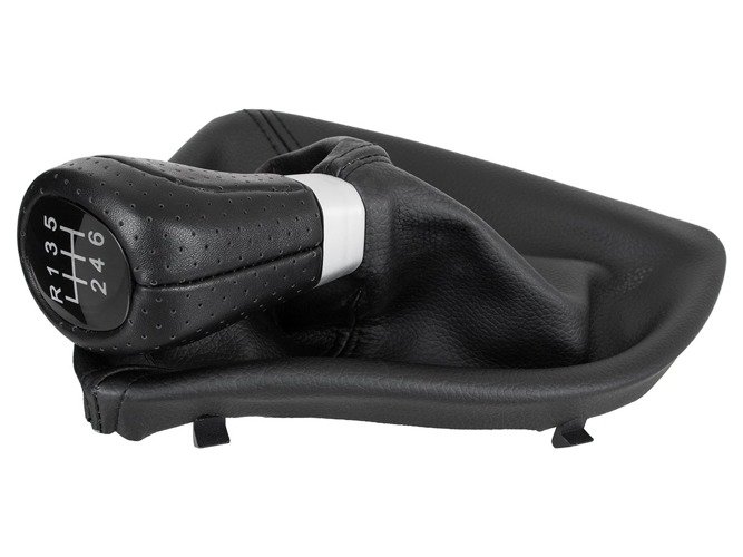 Schaltknauf Knauf + Schaltmanschette 6-Gang in Schwarz für BMW E81 E82 E87 E88