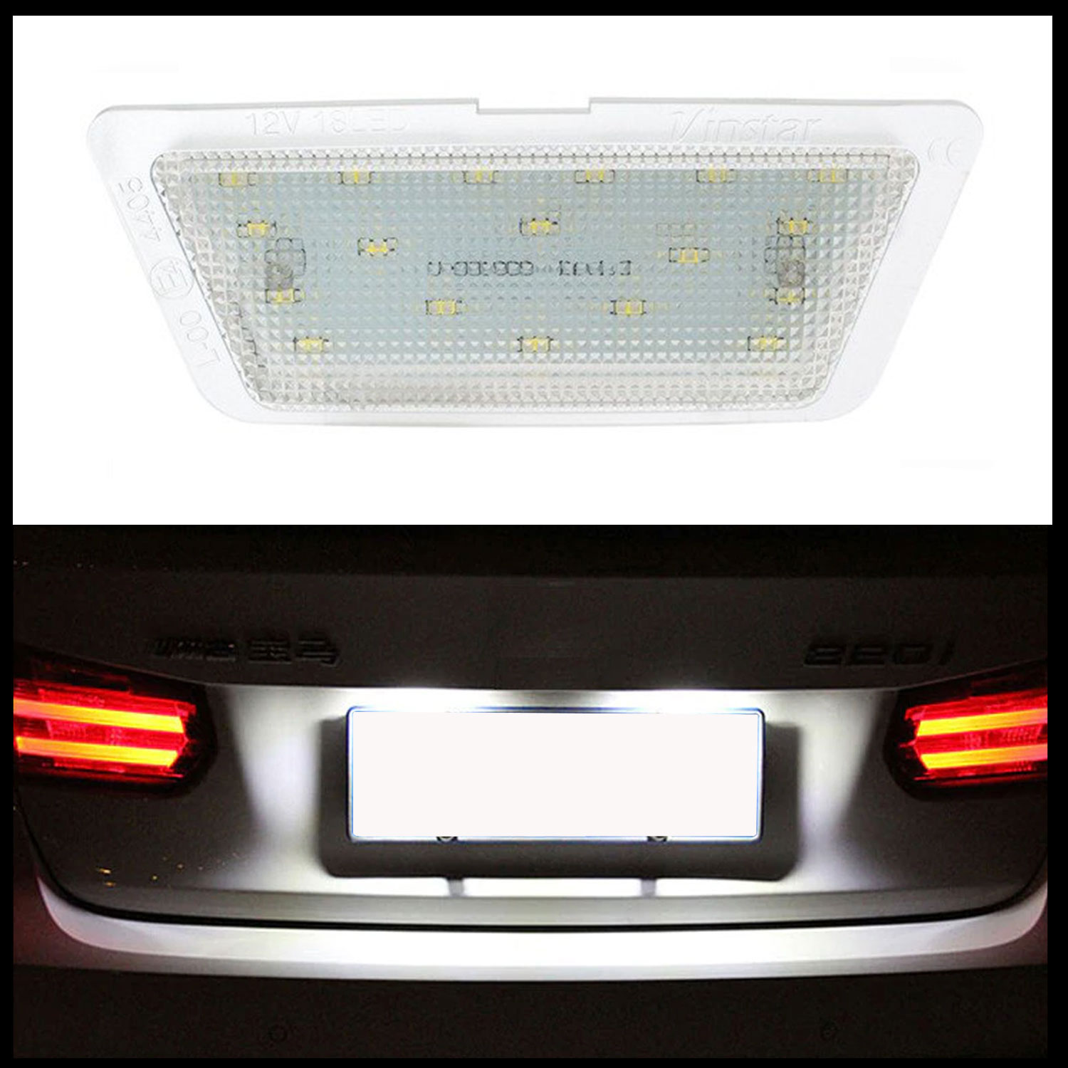 2x LED Kennzeichenbeleuchtung Leuchten SMD für Opel Astra G ab 1998-2009