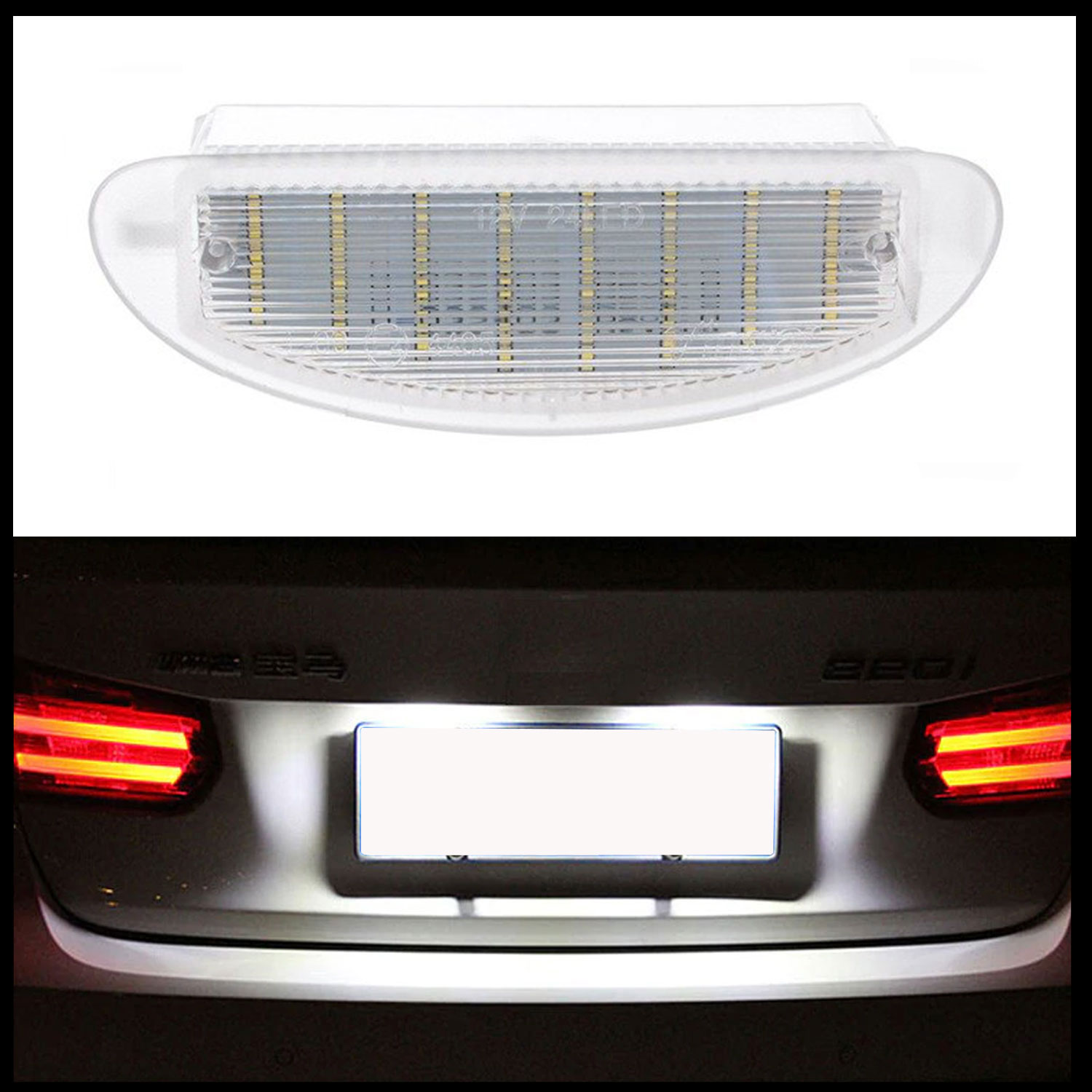 LED Kennzeichenbeleuchtung Leuchten 24 SMD für Renault Clio II / Twingo I