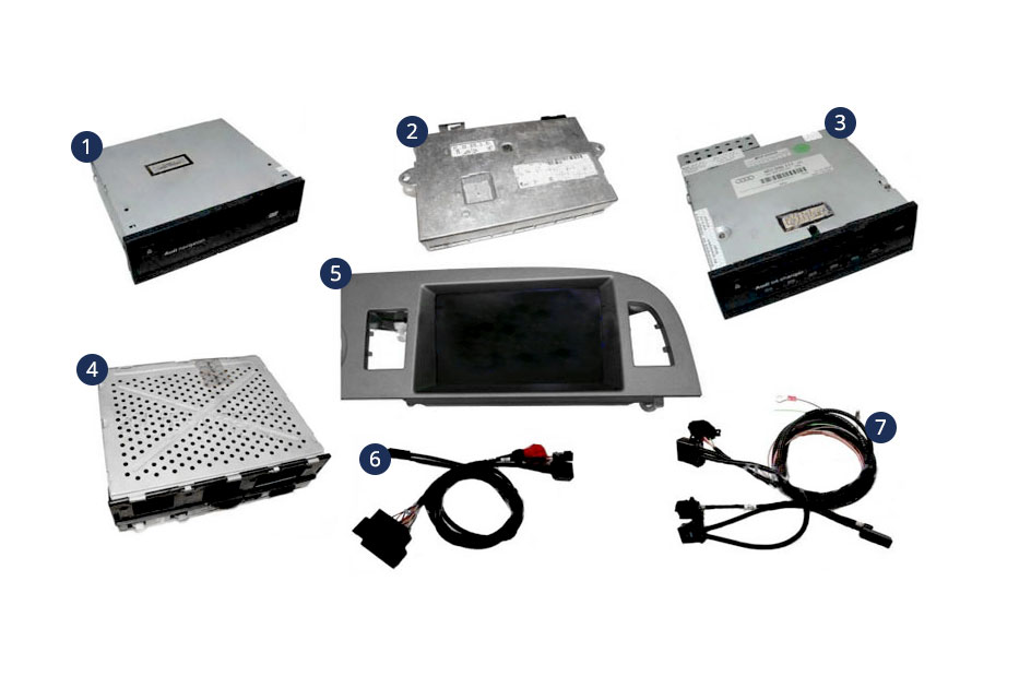 Nachrüst-Set MMI Basic (Plus) - MMI High für Audi A6 4F