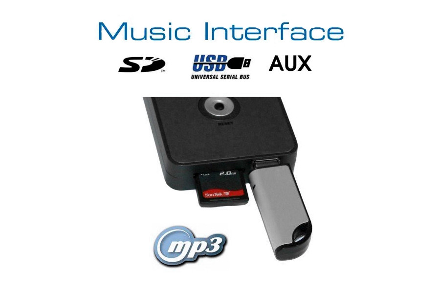 Digitales Music Interface USB SD AUX Mini ISO für Audi, VW, Seat, Skoda