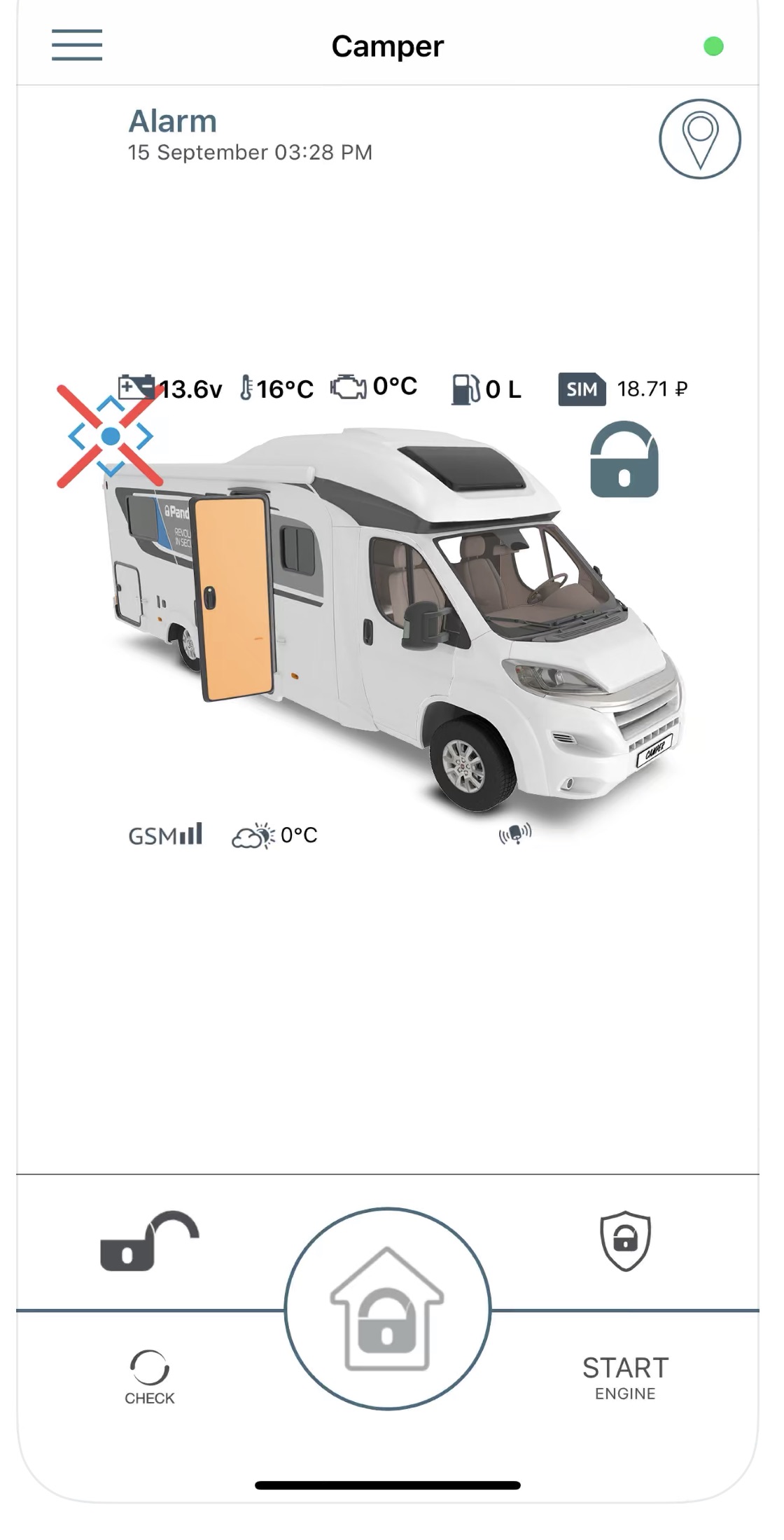 Auto Alarmanlage Pandora Camper Mini