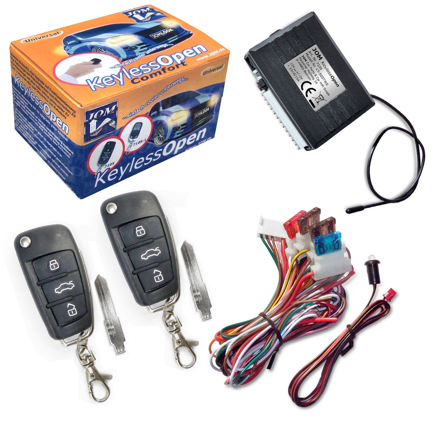 Premium Funkfernbedienung 2x Handsender Zentralverriegelung SET viele Fahrzeuge