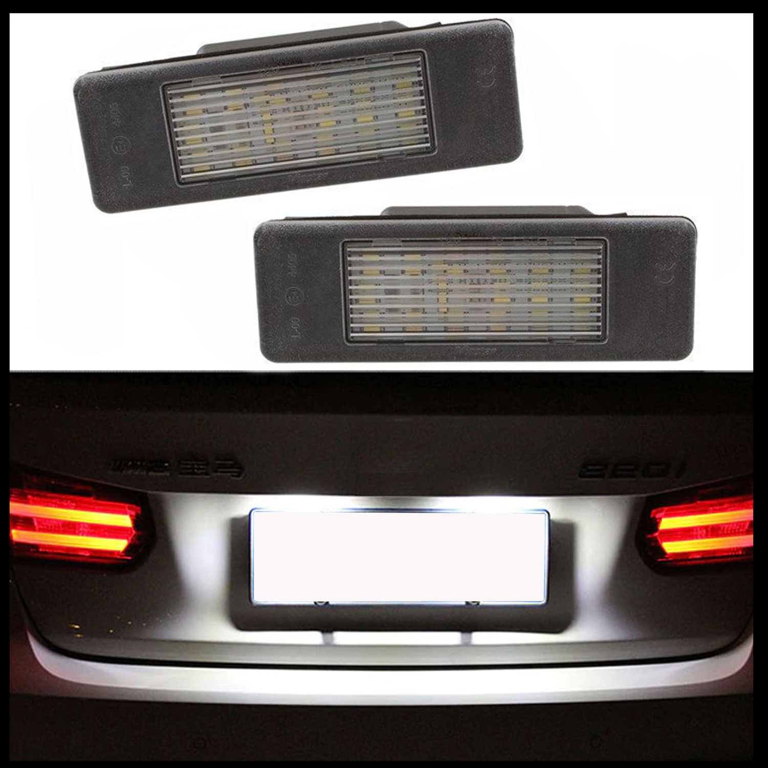 2x LED PREMIUM Kennzeichenbeleuchtung Leuchten für Citroen Evasion / Jumpy