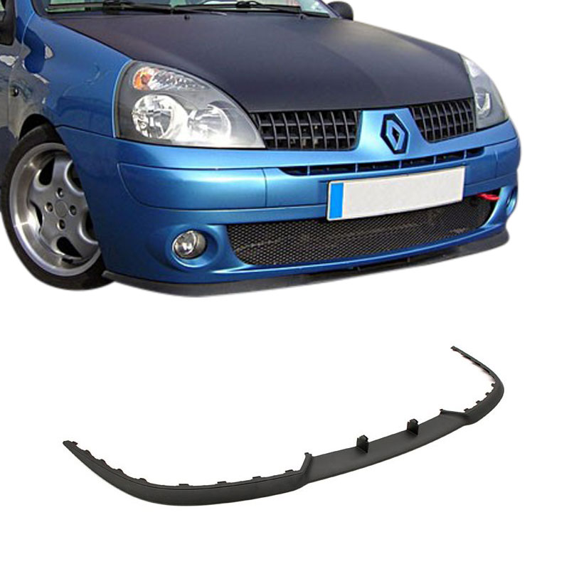 Cup Spoiler Lippe + CLIP SET Frontspoiler Stoßstange für Renault Twingo II 2 3