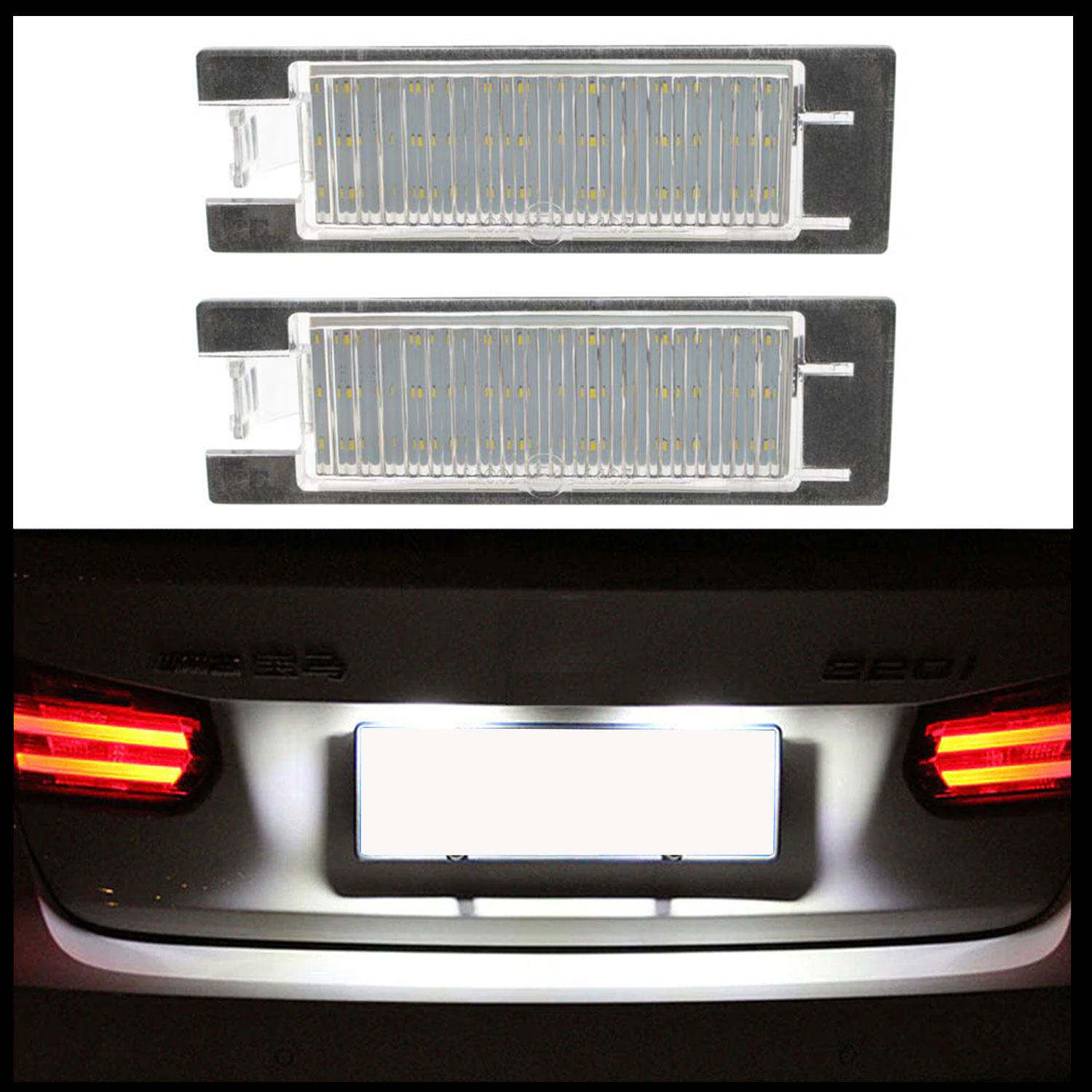 2x LED Kennzeichenbeleuchtung Leuchten SMD für Jeep Renegade 2014-