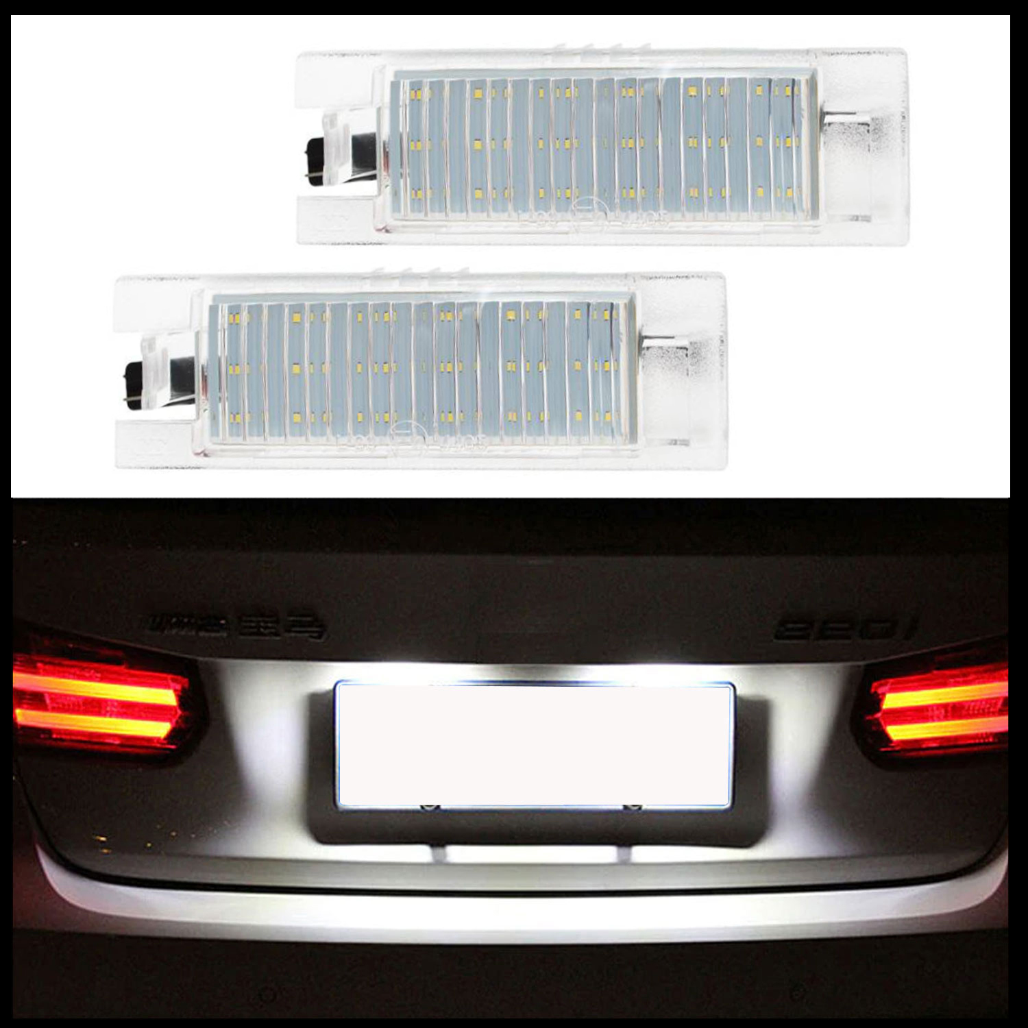 2x LED SMD Kennzeichenbeleuchtung für Fiat Punto 188 199 Evo Grande 1999-2012