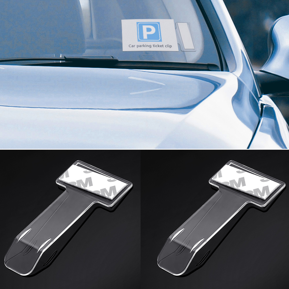 2x Auto Plakette Park Schein Ticket Halter Set Frontscheibe PKW AUTO LKW TAXI