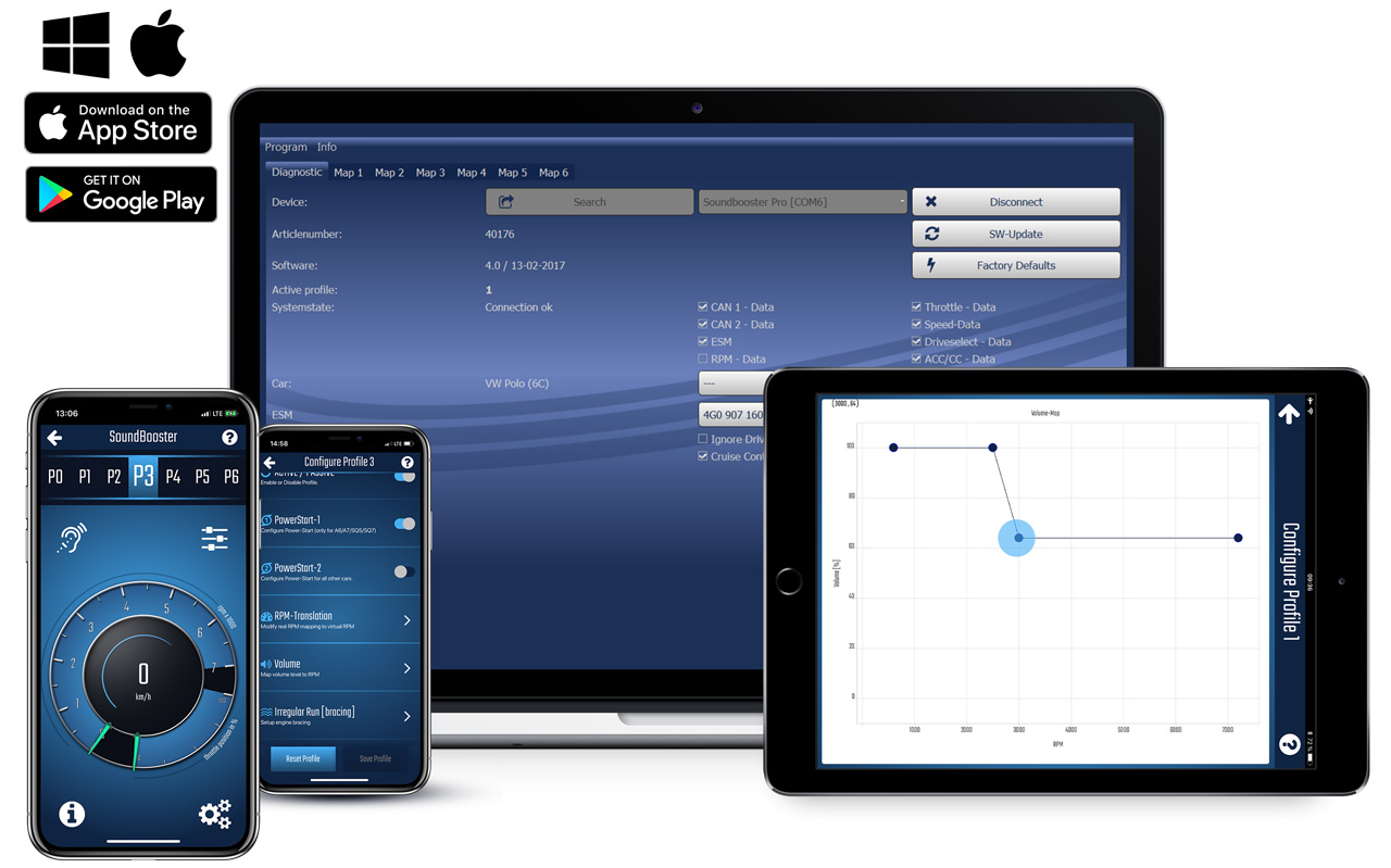 Original Kufatec Sound Booster Pro + Active Modul für VW T6 VI (Typ SH) ab 2019-