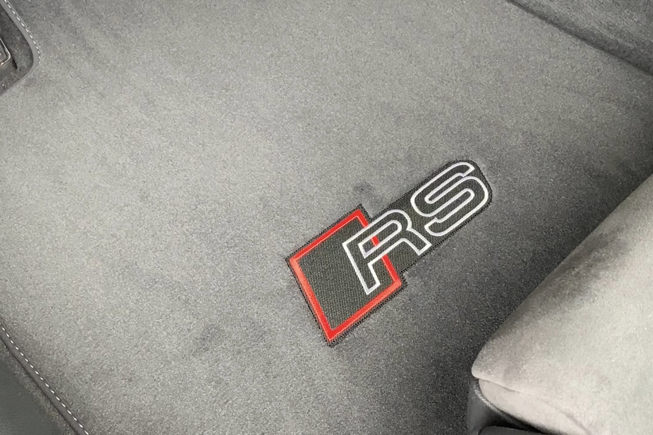 Original Audi RS Velour Fußmatten VORN HINTEN FELSGRAU für Audi A6 C8 A7 4K RHD