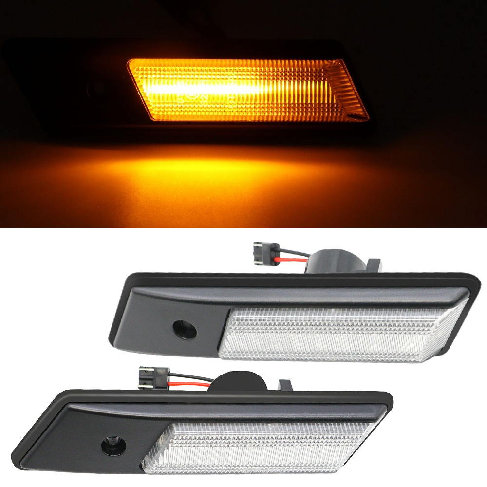2x LED Seitenblinker Blinker in Weiss SET für BMW E32 E34 E36