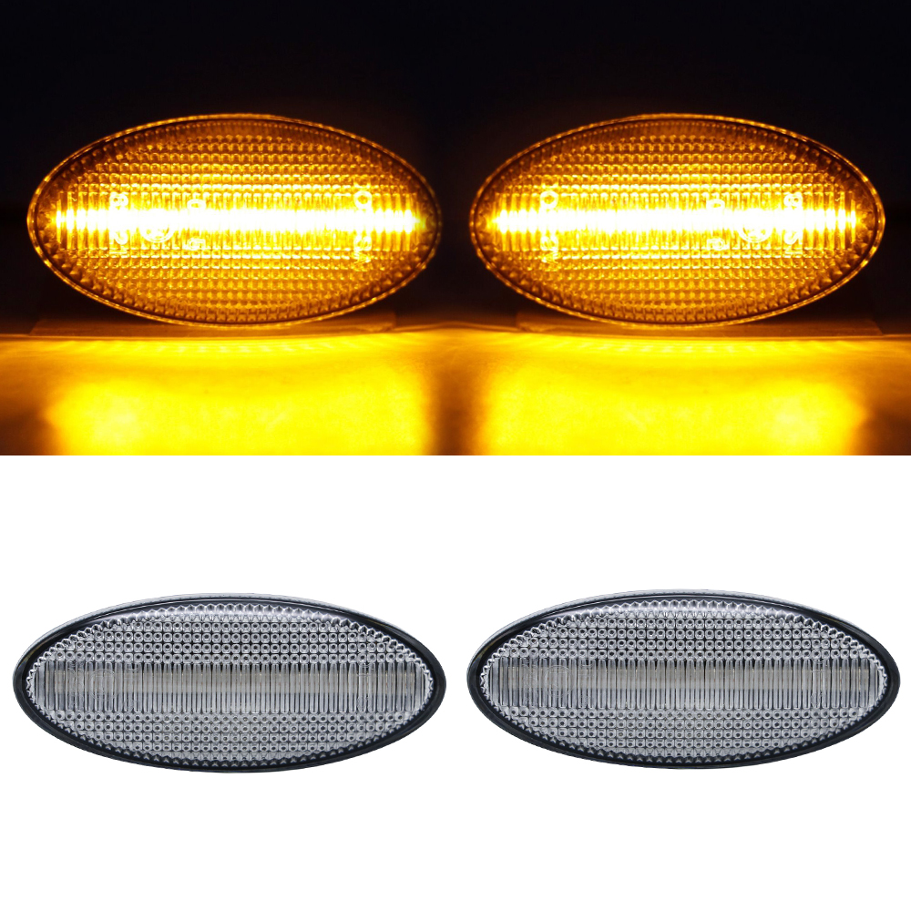 2x LED Seitenblinker Blinker in Silber SET für Opel Vectra B ab 1995-2002