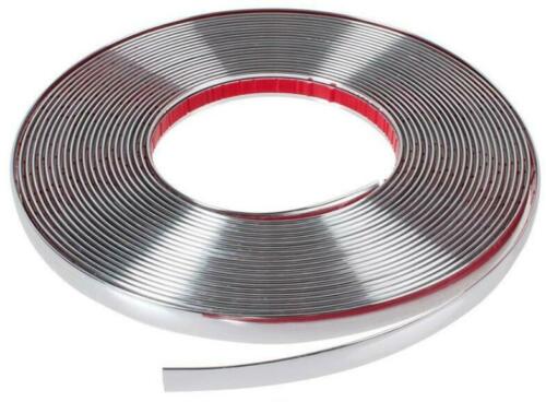 16mm Profi Chrom Stripe Streifen Selbstklebend Aufkleber z.B. für PKW Kühlergrill Zierleisten Dekor Leisten etc.