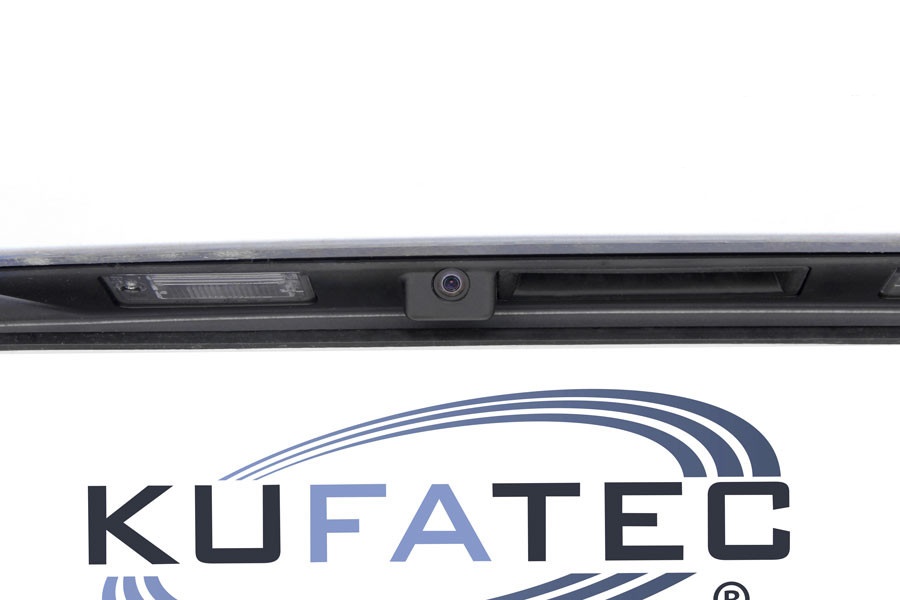 Original Kufatec Komplett- Set Nachrüstung Rückfahrkamera + Kabelbaum für Audi A3 8P / A4 8E