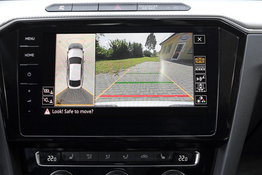 Original Kufatec Komplett- Set Nachrüstung Rückfahrkamera + Kabelbaum + Dongle für VW Arteon 3H