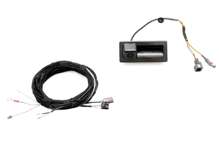 Original Kufatec Komplett- Set Nachrüstung Rückfahrkamera + Kabelbaum für VW Caddy SA