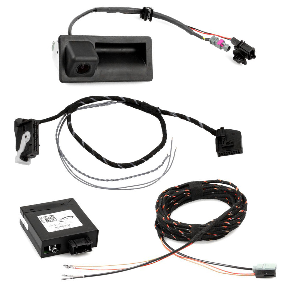 Original Kufatec Komplett- Set Nachrüstung Rückfahrkamera + Kabelbaum für VW Golf 6 VI Variant ab 2010-