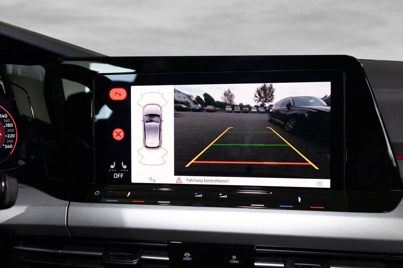 Original Kufatec Komplett- Set Nachrüstung Rückfahrkamera + Kabelbaum für VW Golf 8 VIII