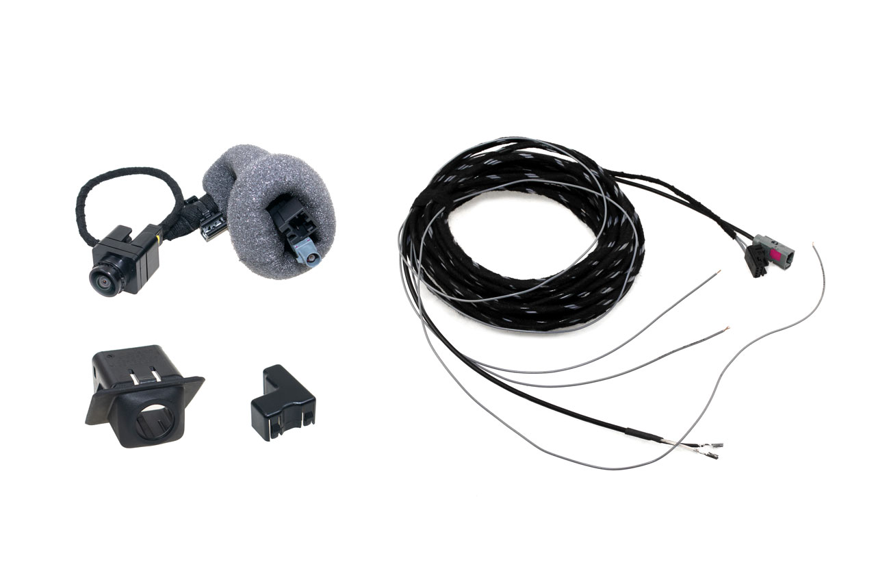 Original Kufatec Komplett- Set Nachrüstung Rückfahrkamera + Kabelbaum für VW T6.1 SH ab 2020-