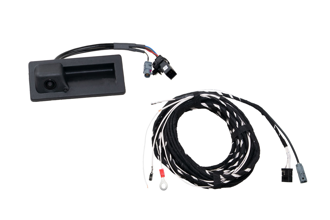 Original Kufatec Komplett- Set Nachrüstung Rückfahrkamera + Kabelbaum für VW Tiguan II AD1 ab 2016-