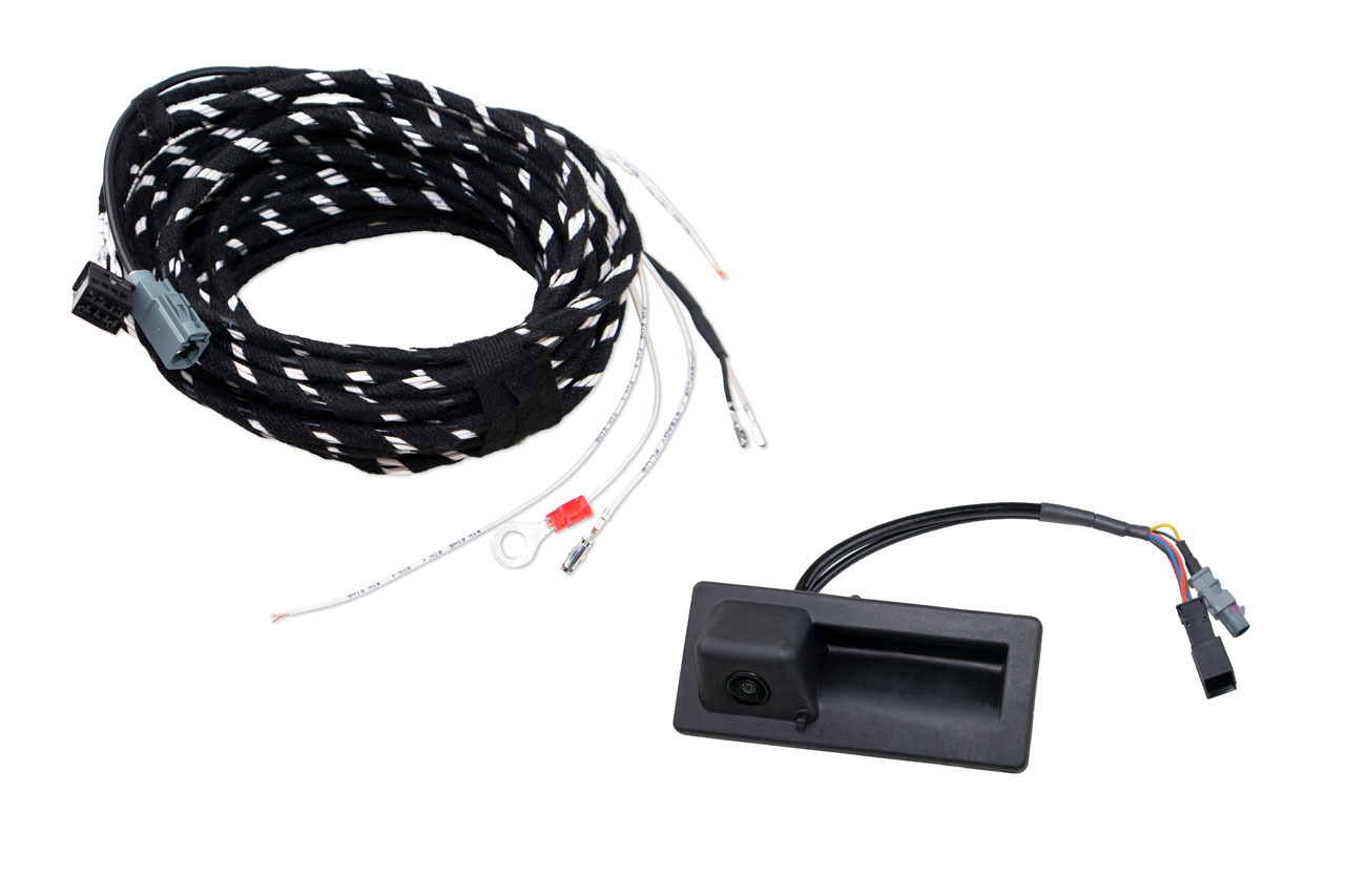Original Kufatec Komplett- Set Nachrüstung Rückfahrkamera + Kabelbaum für Skoda Superb 3V ab 2015-