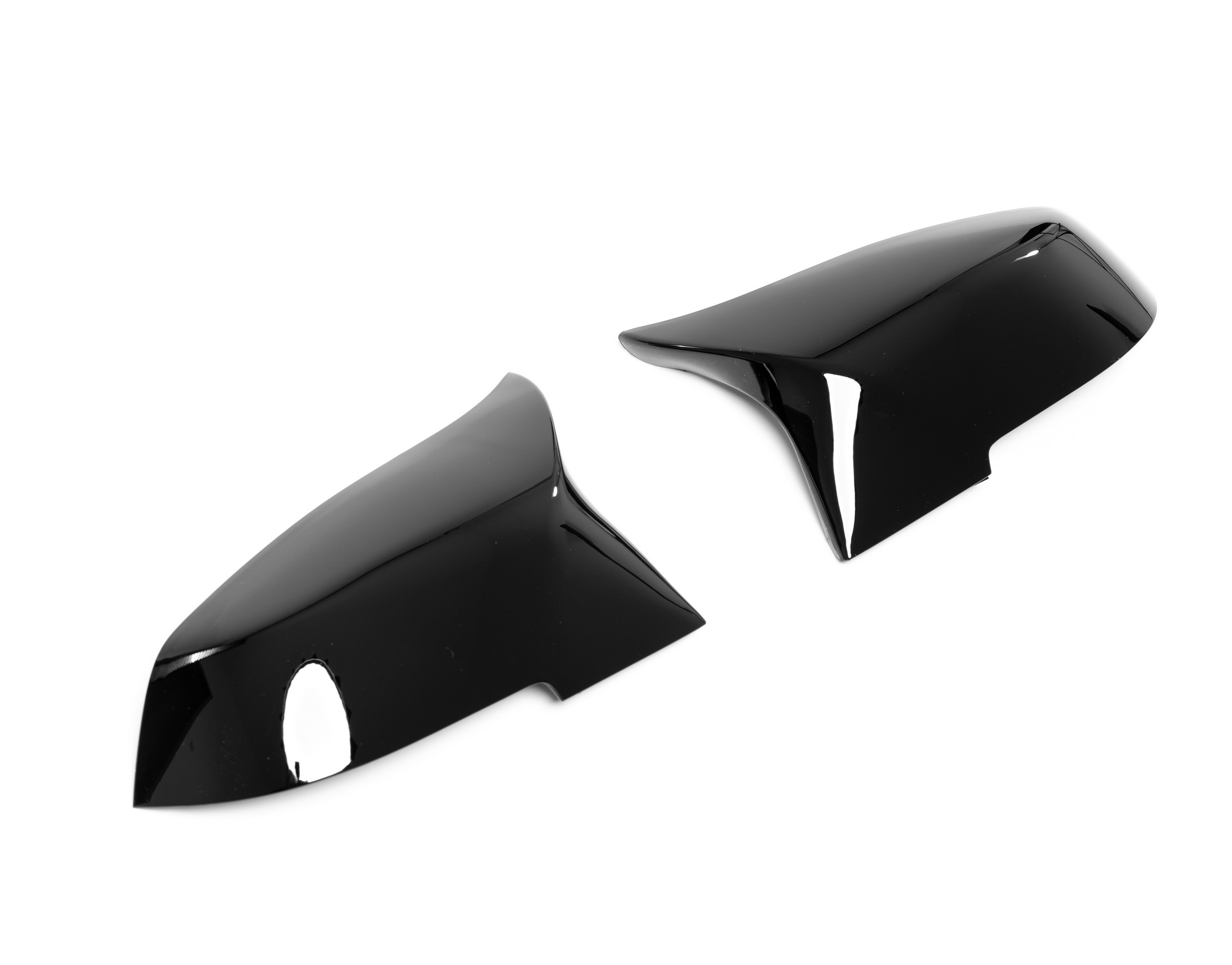 Spiegelkappen Spiegelgehäuse Spiegel Gehäuse Schwarz Glanz für BMW F30 F31 F34 F35 (Modell 2011-2018)