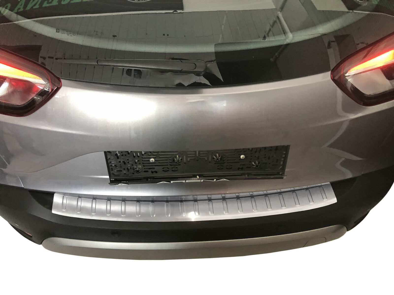 MATT Edelstahl Ladekantenschutz Stoßstange Schutz Abdeckung für Opel Crossland X ab 2017-