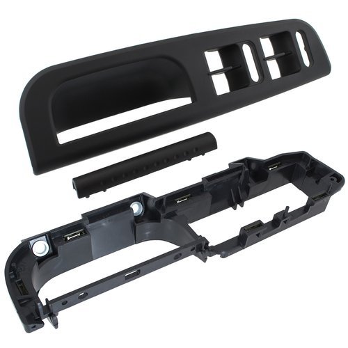 Türgriff 4er Griff Abdeckung Innen + Blende + Halterung Montage Unterteil SCHWARZ für VW Golf 4 IV Bora Passat 3B