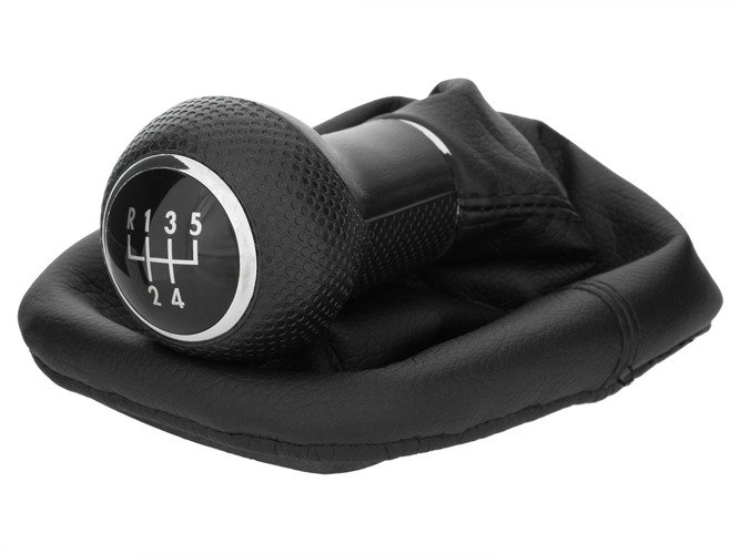 Schaltknauf Knauf in 5-Gang + Schaltmanschette Schwarz für VW Sharan 7M / Seat Alhambra / Ford Galaxy