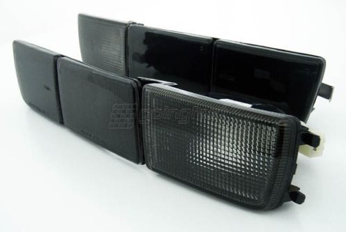 2x Frontblinker Blinker + Blenden in Schwarz Smoke für VW Golf 3 III / Vento ab 1991-1999