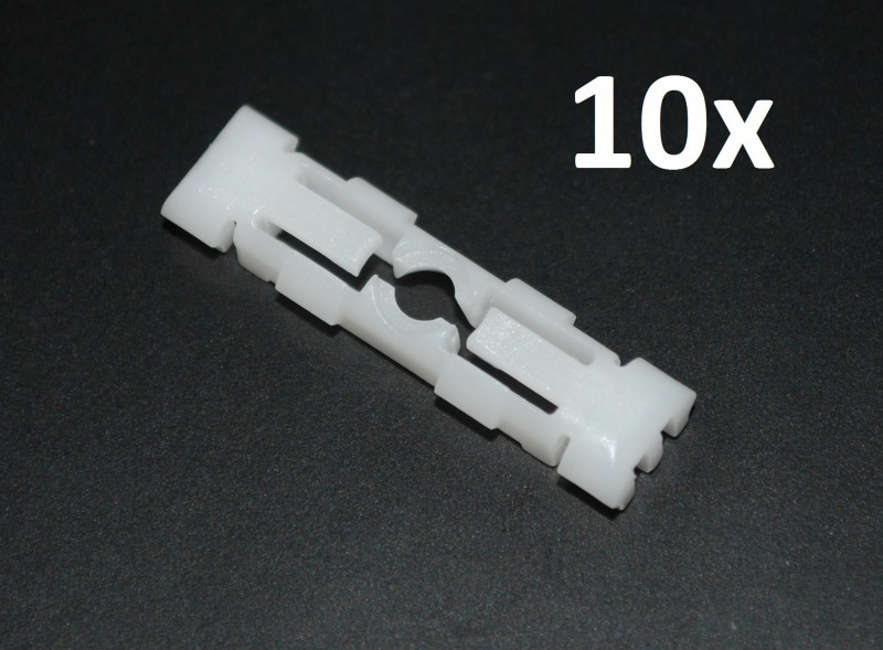 10x Clips Dachleisten Befestigung Reparatur 191853733A 6U0853733 für VW Golf 2 II Passat B3 B4 Caddy Polo 6N Seat Ibiza Coroba 6K Inca Toledo Skoda Felicia Favorit