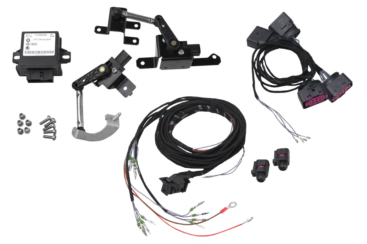 Original Kufatec Kabelsatz Kabelbaum Adapter Kabel aLWR Komplett-Set für Audi TT 8J mit Kurvenlicht