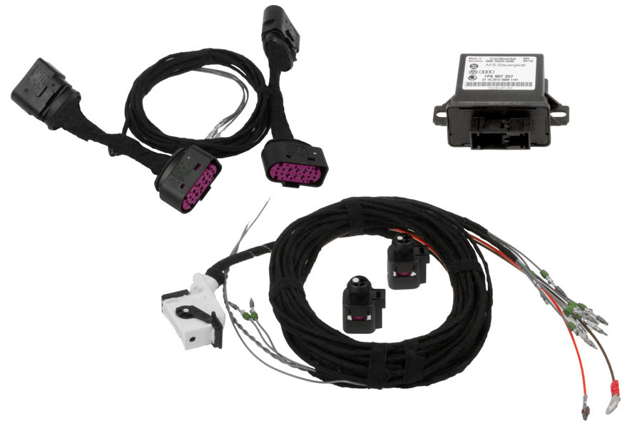 Original Kufatec Kabelsatz Kabelbaum Adapter Kabel aLWR Komplett-Set für VW Touareg 7P mit Luftfederung!