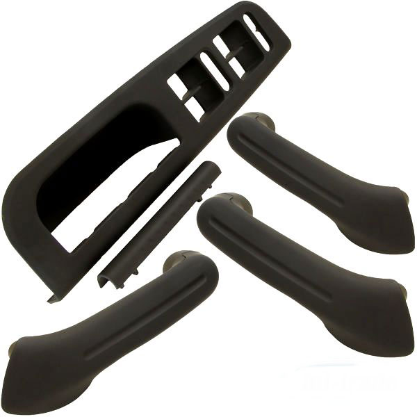 Türgriff / Innentürgriff Halter SET in Schwarz KOMPLETT SET für VW Golf 4 IV / Bora