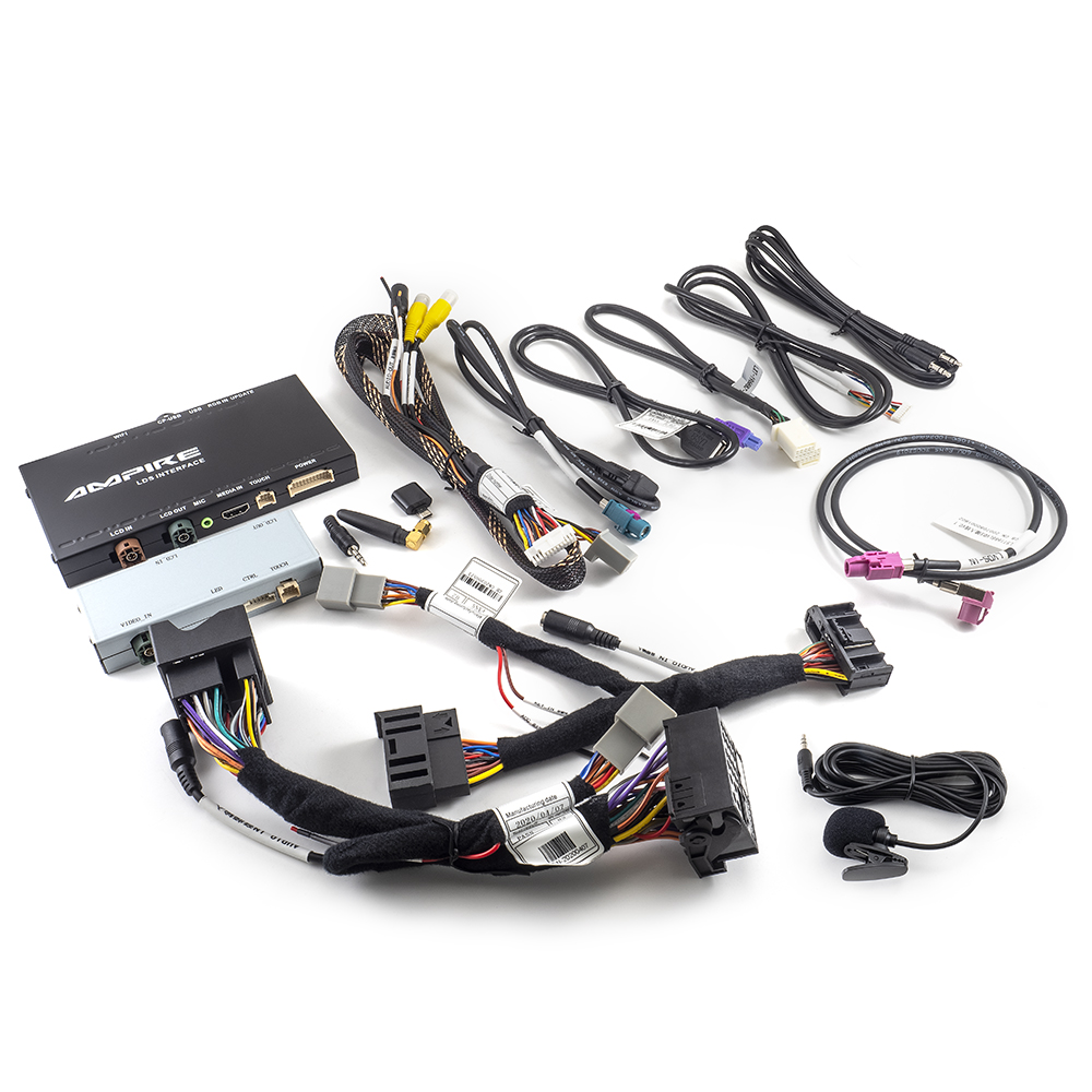 Original Ampire Smartphone Integration Wireless CarPlay Android Auto für Radio Mercedes NTG4 (Quadlock)