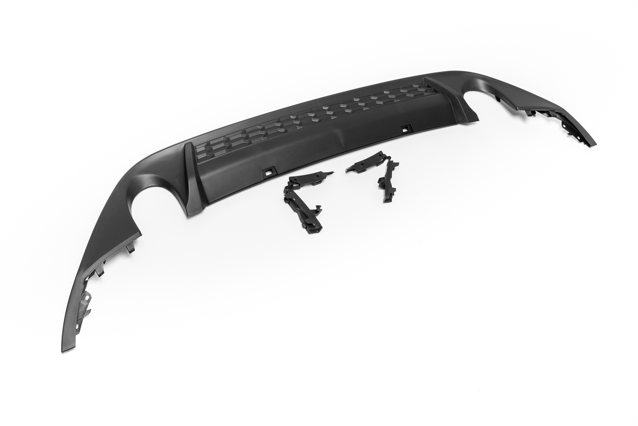 Heckdiffusor Diffusor Stoßstange Hinten Sport Look für VW Golf 7 VII mit GTI / GTD Stoßstange ab 2012-