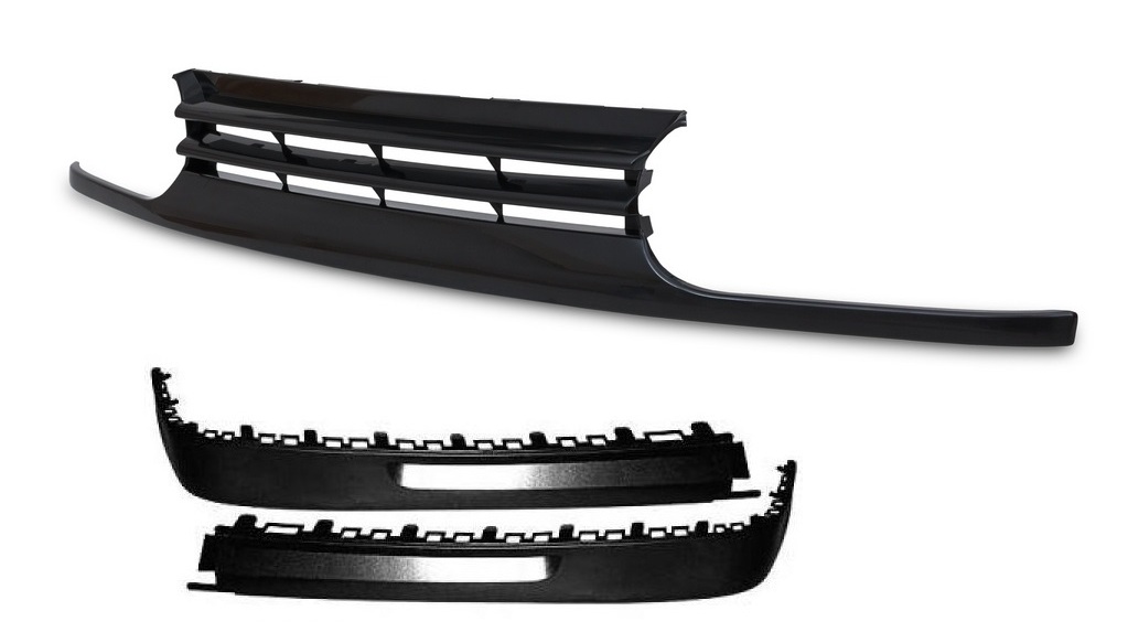 Kühlergrill Sportgrill Grill Gitter + Frontspoiler Lippe für VW Golf III 3 ab 1991-1997