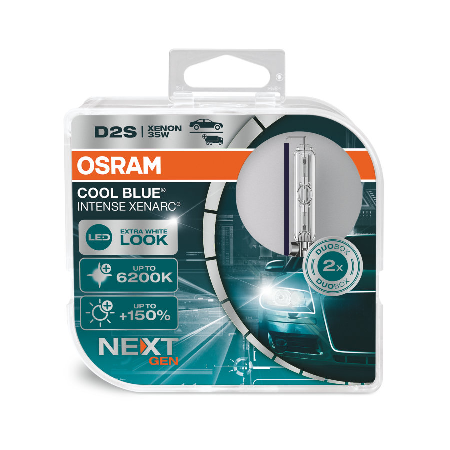 2 Stück OSRAM COOL BLUE INTENSE NEXT GENERATION Lampen Birnen für Scheinwerfer / Fassung D2s