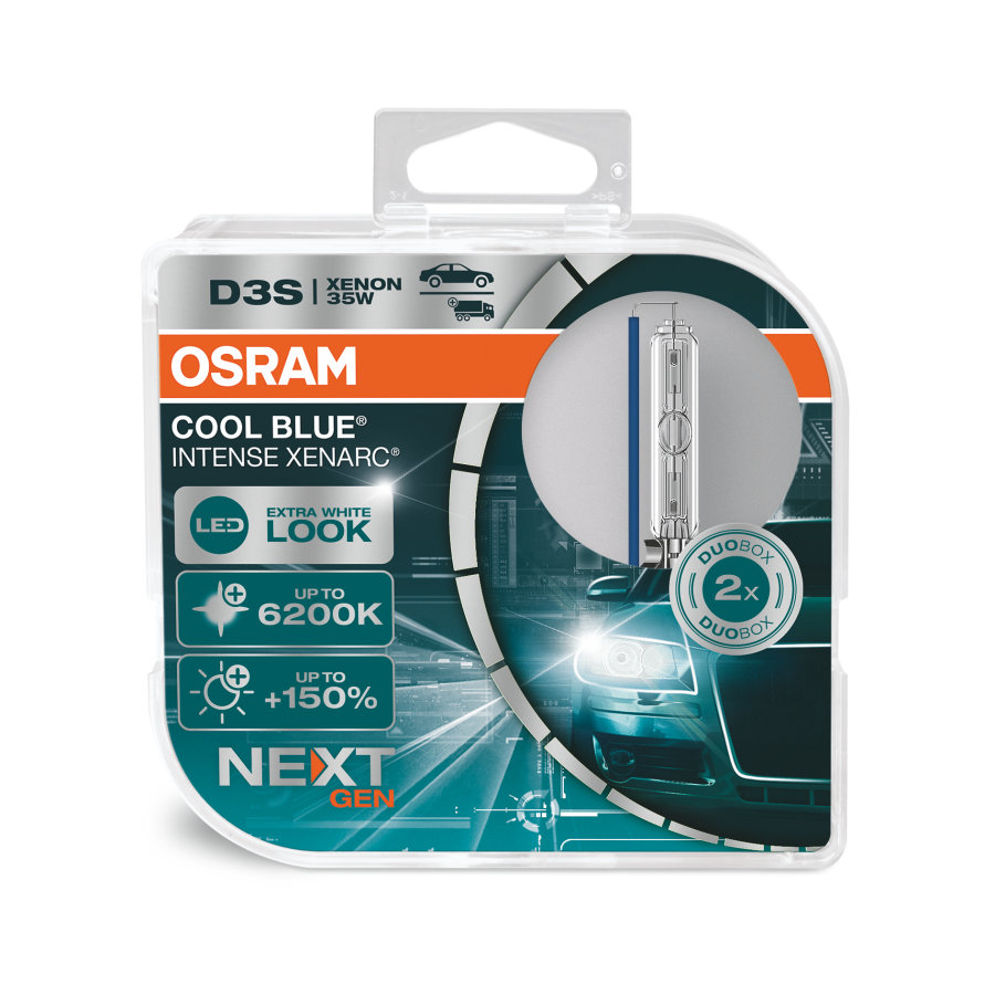 2 Stück OSRAM COOL BLUE INTENSE NEXT GENERATION Lampen Birnen für Xenon Scheinwerfer / Fassung D3s
