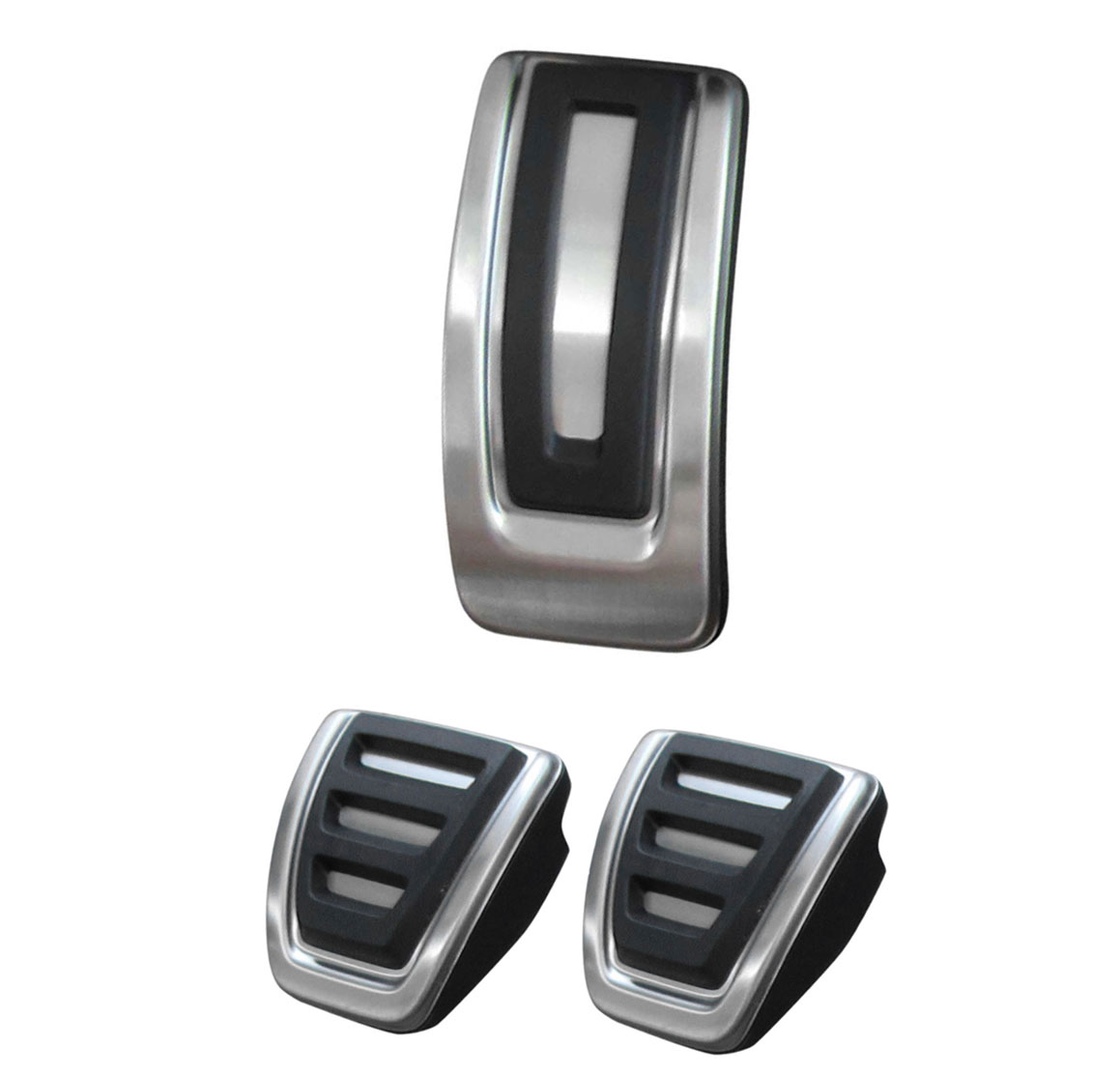 Sport Pedale (Hand- Schaltung) in Schwarz / Silber für Audi A4 B8 8K A5 8T 8F A6 4G C7 A7 A8 4H Q5 8R