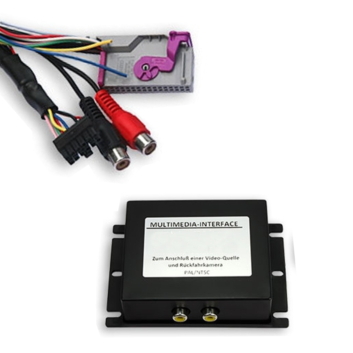 Multimedia Interface für Audi RNS-E 1x AV IN + Rückfahrkamera IN inklusive Steuerung