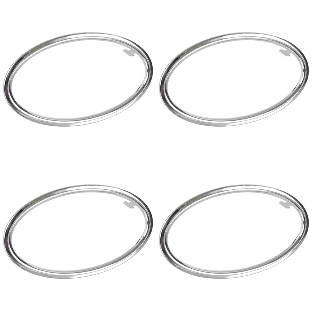 4x Ring / Umrandung CHROM Luftdüse Lüftung Gebläse Ausströmer Abdeckung 4M51A014L21BC 330812 für Ford Focus II ab 2004-2012