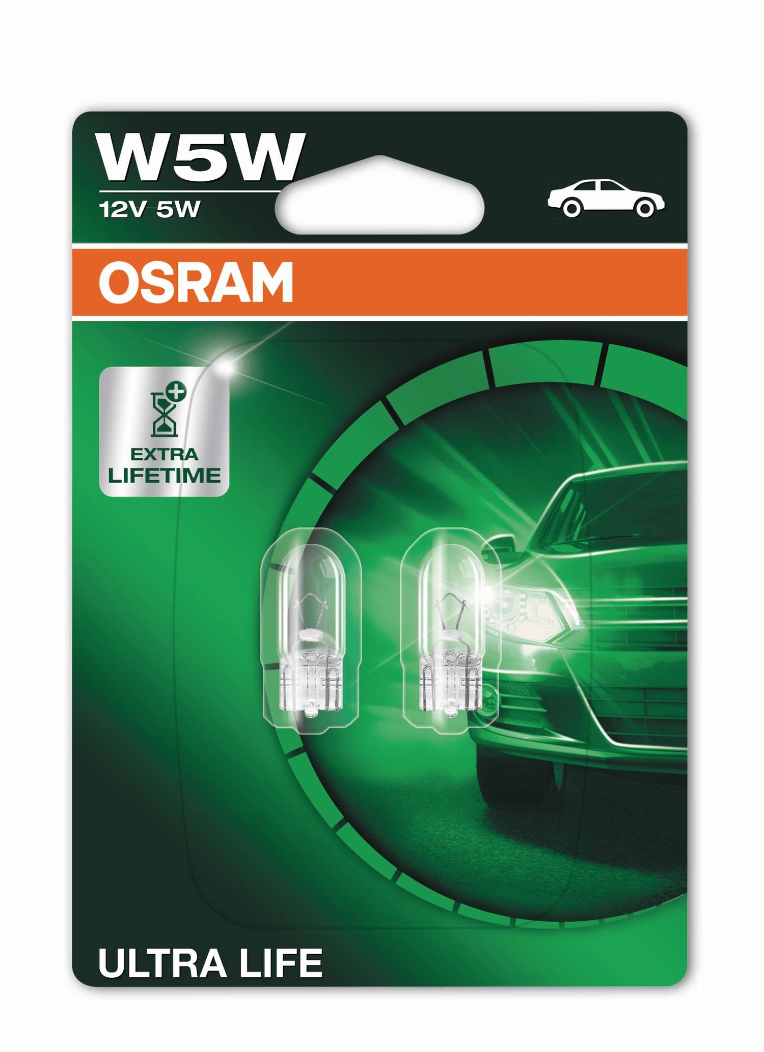 2 Stück OSRAM ULTRA LIFE Lampen Birnen für Fassung T10 W5W 12V 5W