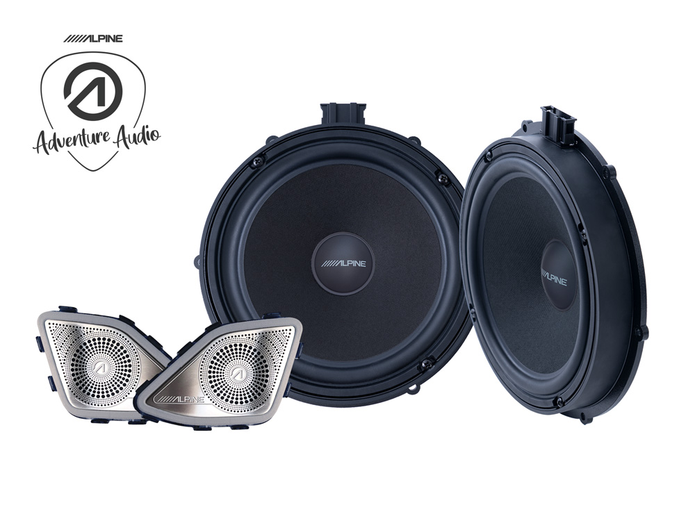 Original Alpine 2 Wege Lautsprecher Set Adventure Audio 20 cm (8-Zoll) für VW T6 SG ab 2015-2019