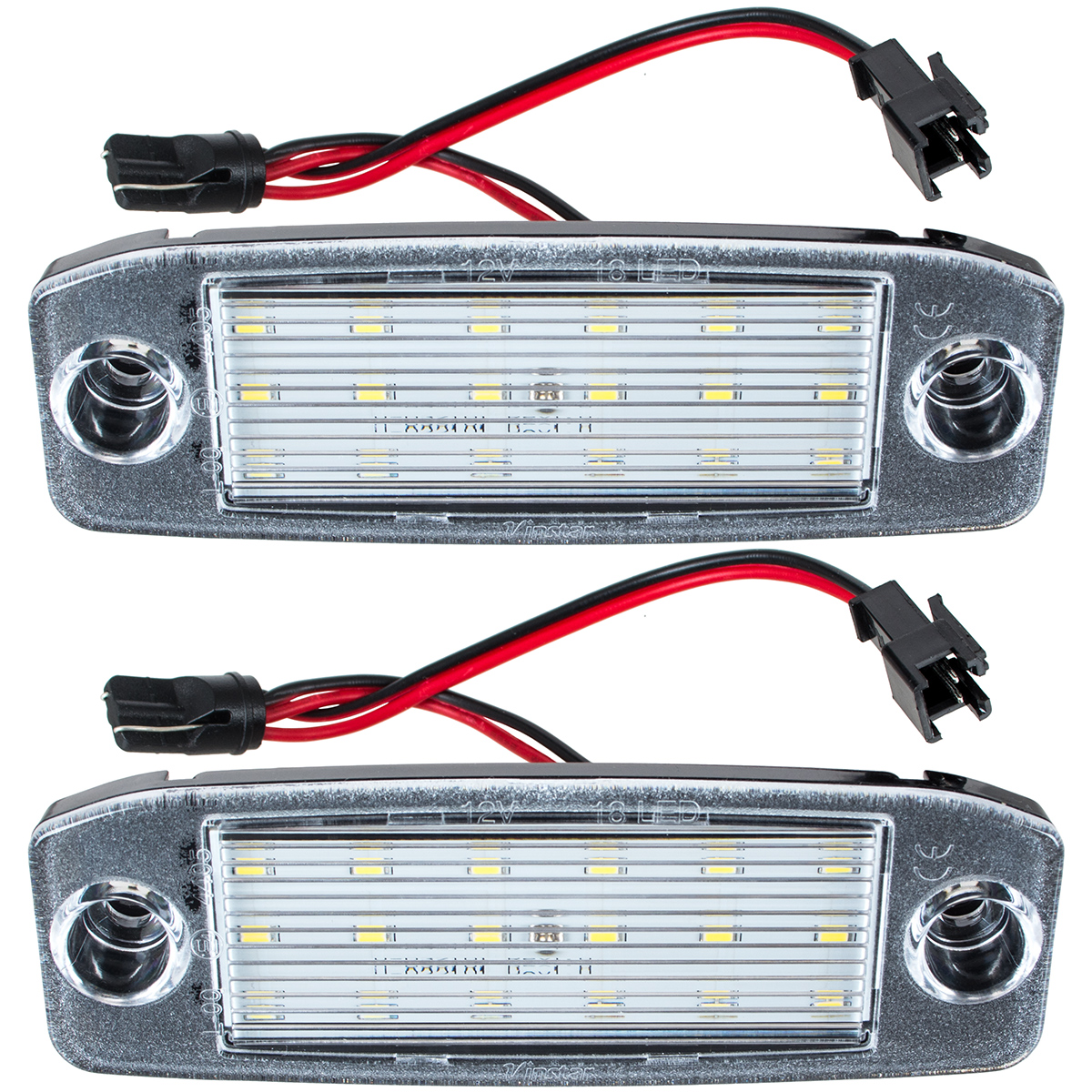 2x LED PREMIUM Kennzeichenbeleuchtung Leuchten Kennzeichen SMD für Hyundai Kona 2017- / Sonata VI / i40 2011- / i30 Kombi / Kia Sportage 2010-