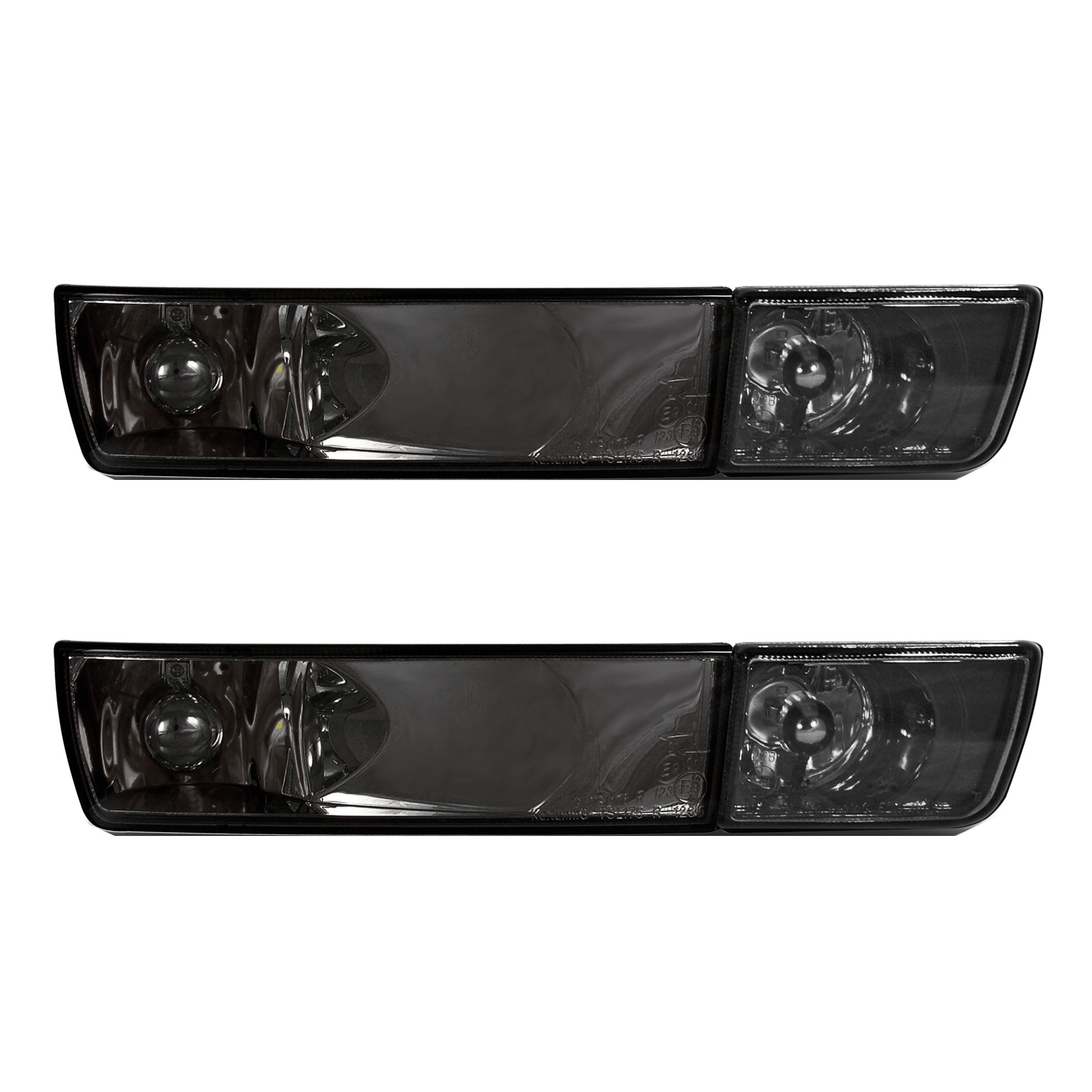 Frontblinker Blinker Klarglas + Nebelscheinwerfer in Schwarz Smoke für VW Golf 3 III / Vento ab 1991-1999