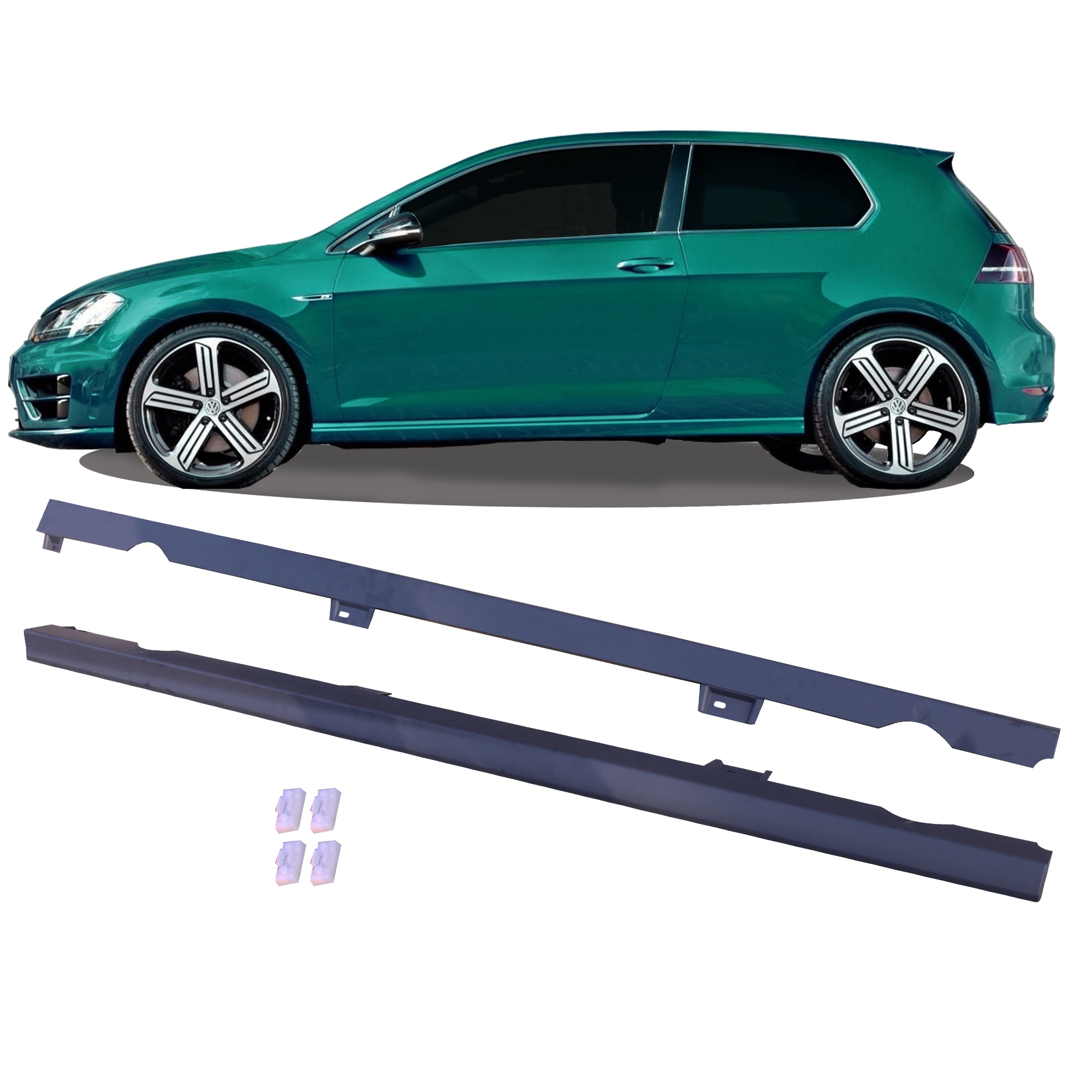 Seitenschweller Schweller Sport Look SET für VW Golf 7 VII ab 2012 - passend für 3/ 5-Türer