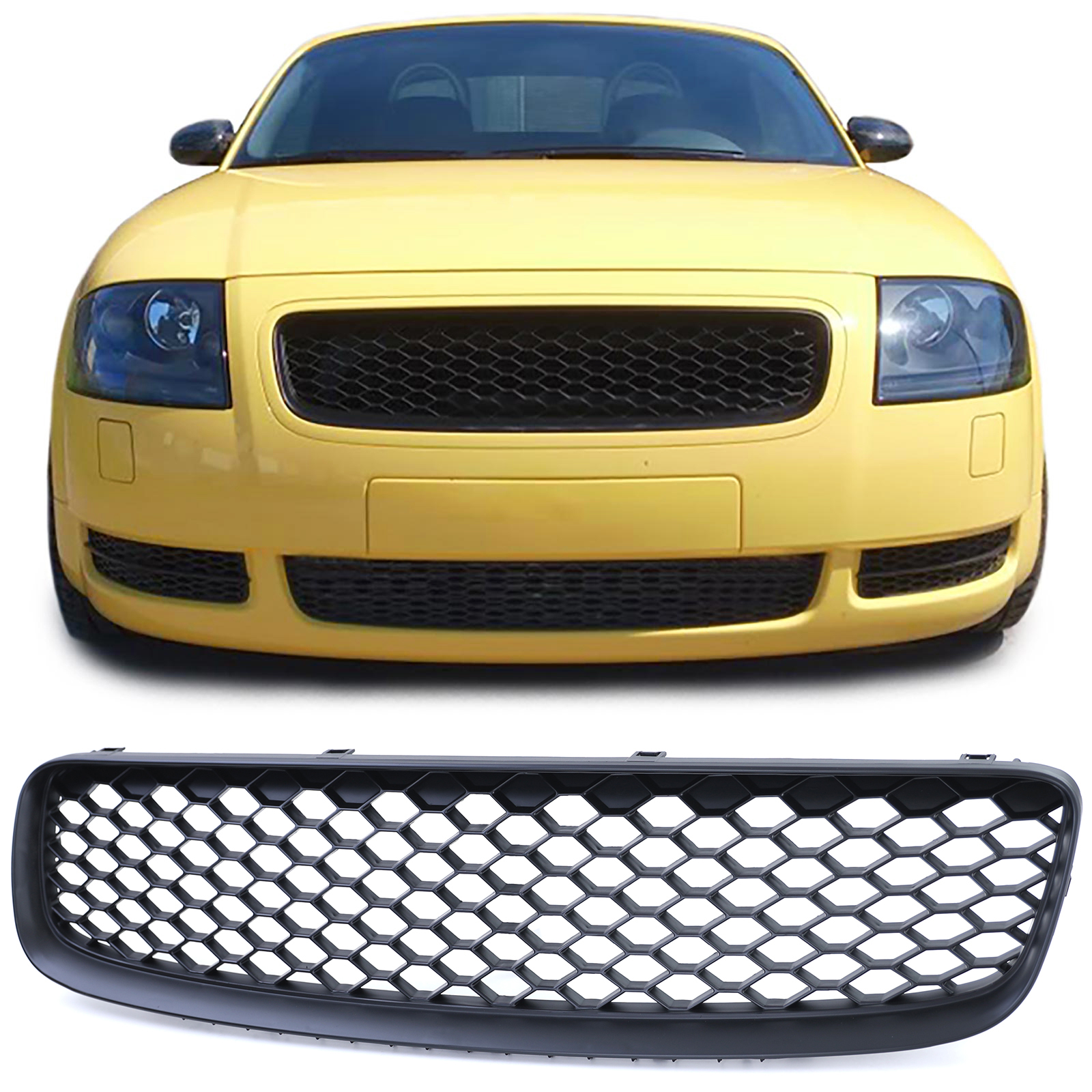 Kühlergrill Sportgrill Grill Schwarz für Audi TT 8N ab 1998-2006